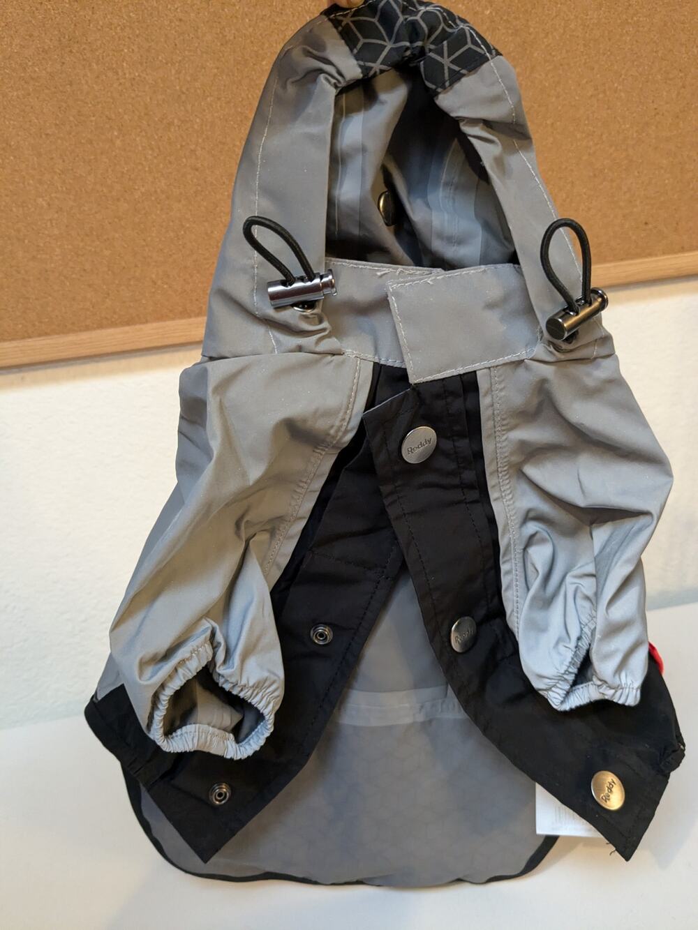 Reddy Dog Raincoat Jacket Reflective Panels Windbreaker Hoodie Extra Small XS